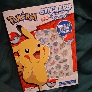 Pokemon Sticker and Activity Set - Red, Yellow, Blue